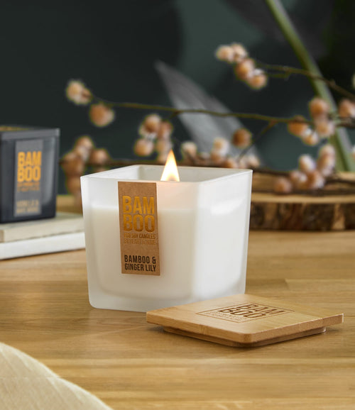 Bamboo and Ginger Lily Crackling Wick Candle