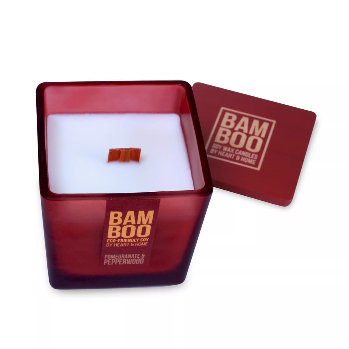 Pomegranate and Pepperwood Crackling Wick Candle