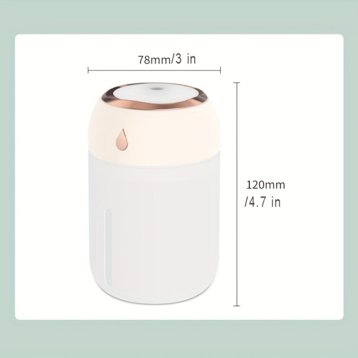Cool Mist Personal Humidifier - 220ml- (Pink)