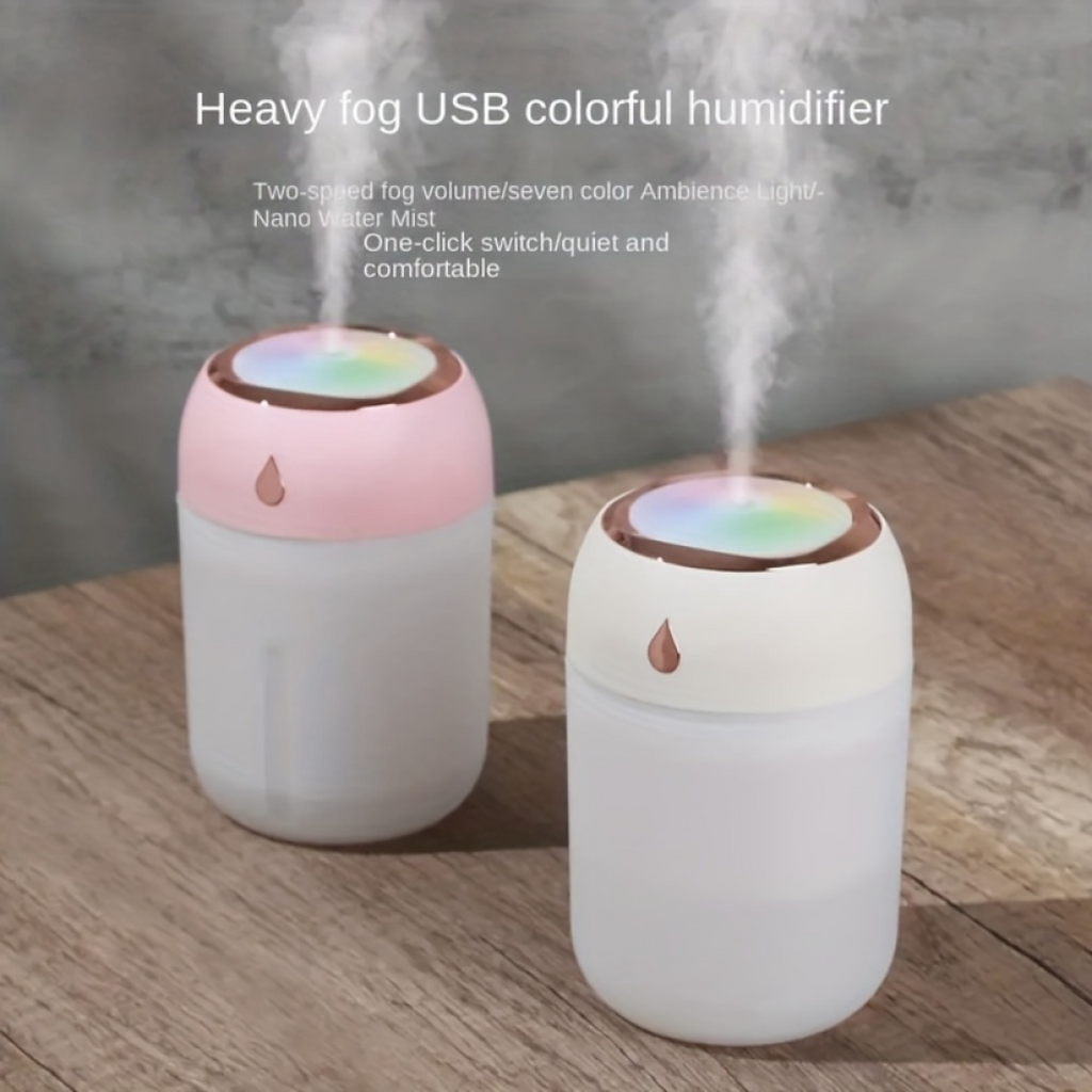 Cool Mist Personal Humidifier - 220ml- (Pink)